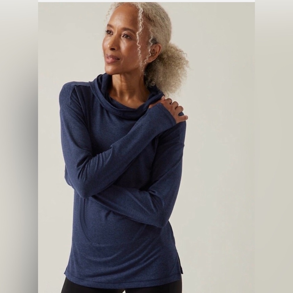 Athleta Uptempo Elevate II Hoodie Sweatshirt size Small, excellent condition